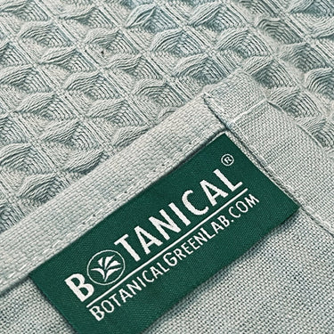 Bath Towel 2 PC Set - Lightweight Waffle Double Weave Cotton - Botanical SPA